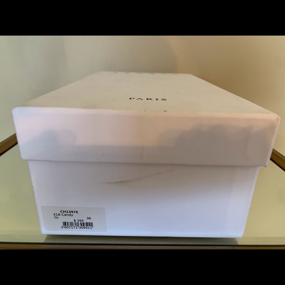 Sandro Gold Wedge Slides, Size 6 - Picture 3 of 3